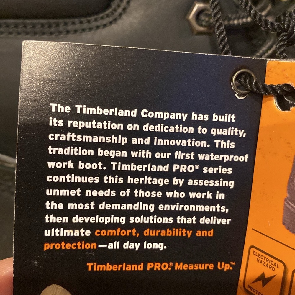 Timberland PRO Direct Attach 6”. Men's Size 11 wide. Waterproof Boots. New - Picture 2 of 3